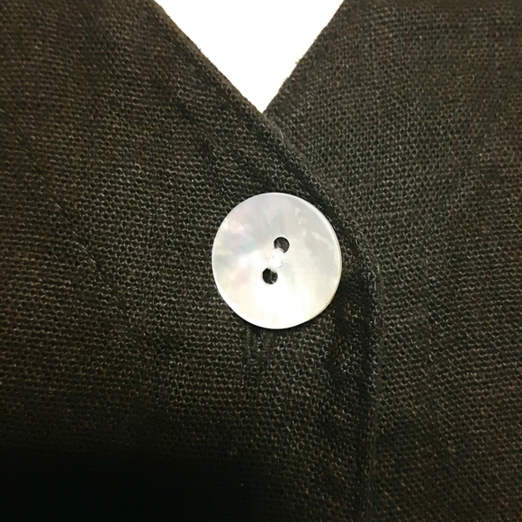 Worthington Linen Dress with Abalone Shell Buttons - Picture 7 of 16